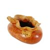 Image 2 : Hand Carved Afzelia Burl Wood Vase (DEC-108)
