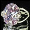 Image 2 : 29.98twc Blue Lab Diamond White Gold Vermeil/925 Ring (JEW-3997)