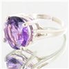 Image 2 : 23.45twc Natural Amethyst Sterling Ring (JEW-4013)