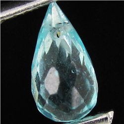 0.6ct Neon Blue Apatite Briolette (GMR-1107D)