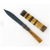 Image 1 : Tibet Handcarved Bone/Steel Knife & Scarab (CLB-874)