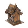 Image 3 : Teak Handcarved Spirit House on Base (CLB-208)