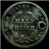 Image 2 : 1837 Half Dime Circulated Holed (COI-10371)