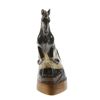 Image 2 : White Water Buffalo Horn Scrimshaw Stallion (CLB-254)