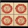 Image 1 : 1920 Liechtenstein 50h Postage Due 4 Block Error (STM-0446)