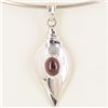 Image 1 : 32.6twc Garnet Sterling Pendant (JEW-3929)