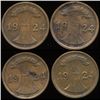 Image 1 : 1924 Germany 2pf VF/XF 4Pcs. (COI-9807)