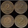 Image 2 : 1924 Germany 2pf VF/XF 4Pcs. (COI-9807)