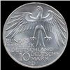 Image 2 : 1972D Germany Silver 10 Mark MS66+ (COI-8544)