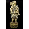 Image 1 : Chinese Handcarved Bone Standing Merchant on Base (CLB-969)