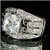 Image 2 : 36.23twc Lab Diamond White Gold Vermeil/925 Ring (JEW-3998)