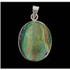 Image 2 : Sterling Shell Oval Pendant (JEW-1924)