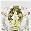 Image 1 : 33.15twc Natural Lemon Citrine Sterling Ring (JEW-4010)