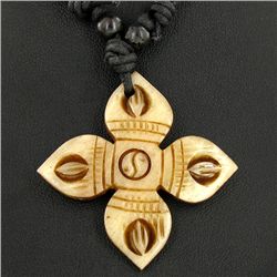 Tibet Bone Agate Bead Choker Necklace (JEW-3184)