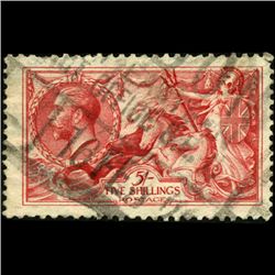 1919 Britain George VI 1/2 Crown Seahorses (STM-0820)