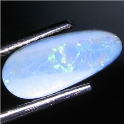 1.19ct Australian Black Opal Doublet Full Fire (GEM-31467)