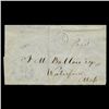 Image 1 : 1852 Waterford MA Stampless Cover SCARCE (STM-2026)