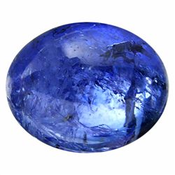 5.68ct Top Quality Deep Blue Tanzanite Cabochon (GEM-23551)