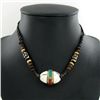 Image 1 : Tibet Shell Agate Bead Choker Necklace (JEW-3187)