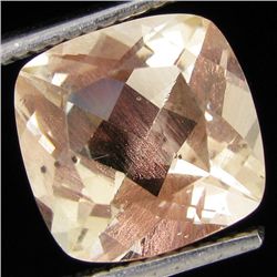 4.10ct Clear Champagne Oregon Sunstone Cushion (GEM-31044)