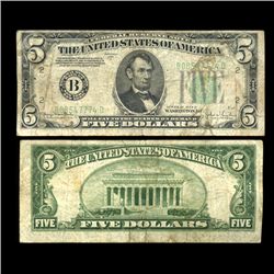 1934D $5 Federal Reserve Note Circulated Scarce (COI-4719)