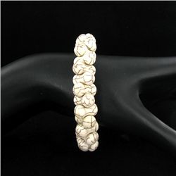 165ct Howlite Bead Bracelet (JEW-3553)