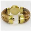Image 3 : 695ct Bone & Ruby Zosite Bangle Bracelet (JEW-3865)