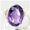 Image 1 : 26.7twc Natural Amethyst Sterling Ring (JEW-4005)