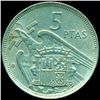 Image 2 : 1958 Spain 5p AU Scarce (COI-10320)
