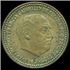 Image 1 : 1953 Spain 1p XF DDO Error RARE (COI-10305)