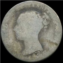 1848/6 Britain Victoria 4 Pence Groat Variety (COI-7038)