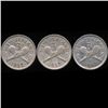 Image 2 : 1947/52 New Zealand 3p VF/XF 3pcs (COI-10213)