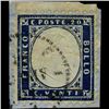 Image 1 : 1862 RARE Italy 20c Stamp (STM-1173)
