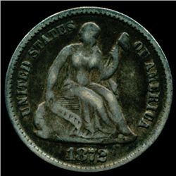 1872 Half Dime VF (COI-10365)