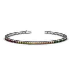 Multi Color Sapphire  4.9 ctw Rainbow Bracelet