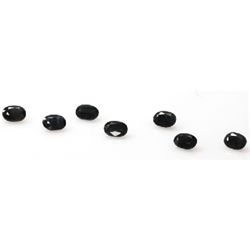 Natural 12.29ctw Black Sapphire Oval Stone 8x6 (7)