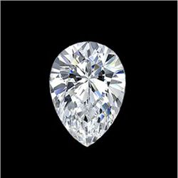 Diamond EGL Cert. Pear 0.73 ctw D, SI1