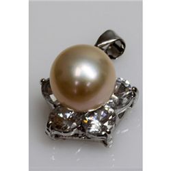 Natural 24.65ct Pearl Pendant .925 Sterling