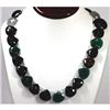 Image 1 : 411.19 ctw Nat. Rulite Blk Onyx Emerald Ameth Necklace