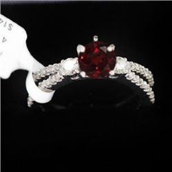 4.57g 14k White Gold Diamond Ring