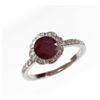 Image 1 : Natural 1.77 ct 3.38g Ruby & Diamond 14k WG Ring