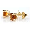 Image 3 : Genuine 3.20 ctw Orange Citrine Stud Earring 14k 0.96g