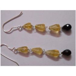 Natural 14.35 ctw Semi Precious Earring .925 Sterling