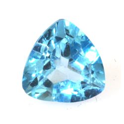 Natural 3.02ctw Blue Topaz Trllion Cut 9x9 Stone