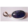 Image 1 : Natural 30.05 ctw Tanzanite Oval Pendant 925 Sterling