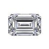 Image 1 : Diamond EGL Cert. Emerald 0.75 ctw D, VS2