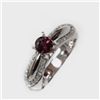 Image 1 : Natural 1.36 ct 5.17g Pink Tourmaline 14k WG Ring