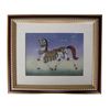 Image 1 : Gemstone Painting Runing Horse - Approx. Wgt. 2.5 kgs.