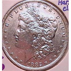 1882-O/S Morgan Dollar AU50