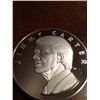 Image 1 : 6.4Troy Oz .999 Pure Silver Jimmy Carter Medallion